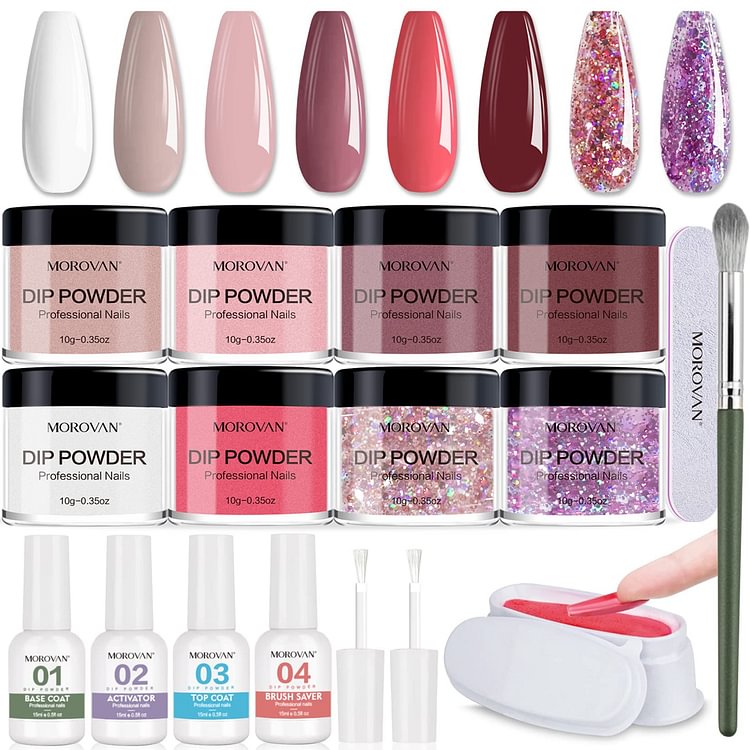 Morovan Dip Powder Nail Kit DPM16