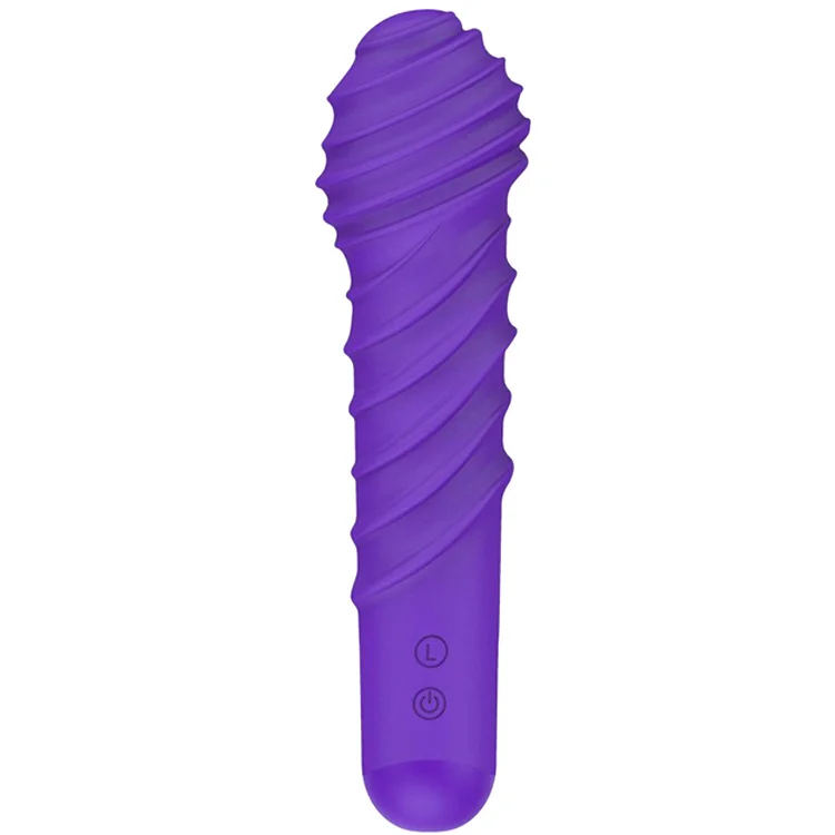 Usb Rechargeable Silicone Threaded Vibrator Sex Toy For Adults Rosetoy Official