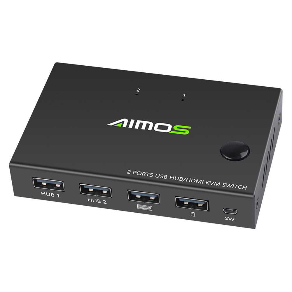 HDMI-compatible KVM Switcher 2 Port 4K USB 2.0 Splitter Box for Sharing Keyboard Mouse, 501 Original
HDMI-compatible KVM Switcher 2 Port 4K USB 2.0 Splitter Box for Sharing Keyboard Mouse, 501 Original