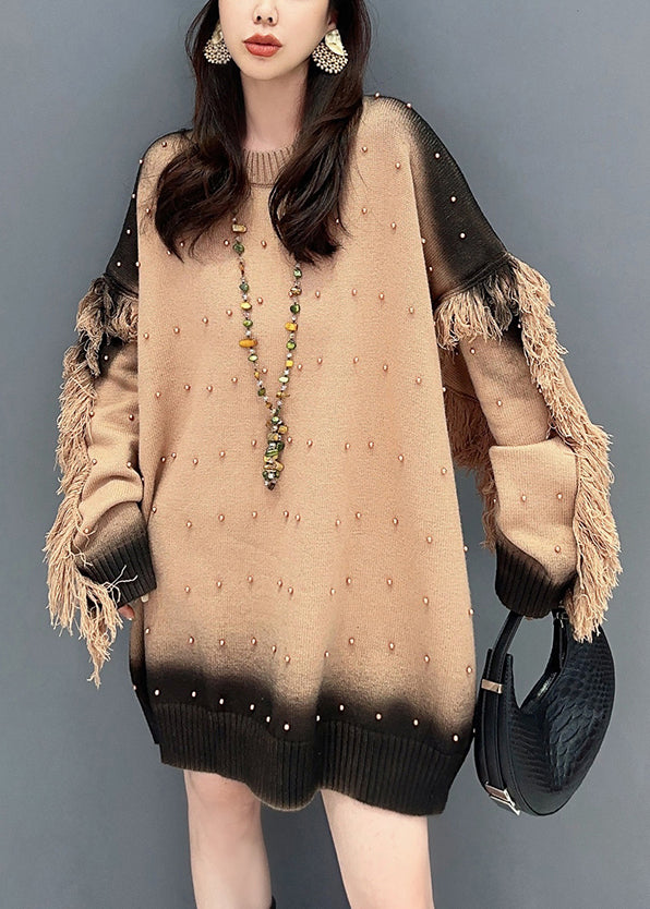 long sweater with belt