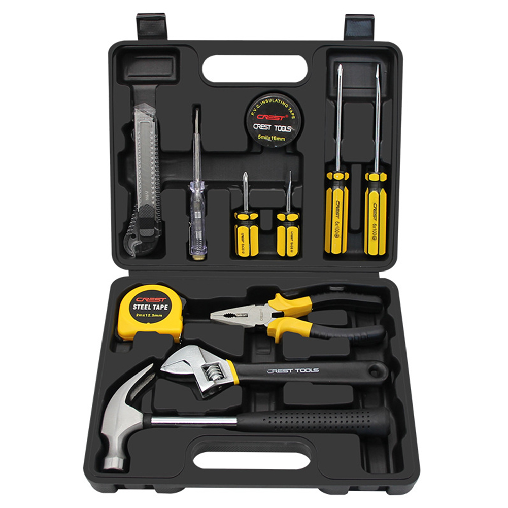 12pcs Hardware Toolbox with Screwdriver Knife Measure Tape Electric Pen Kit, 501 Original
12pcs Hardware Toolbox with Screwdriver Knife Measure Tape Electric Pen Kit, 501 Original