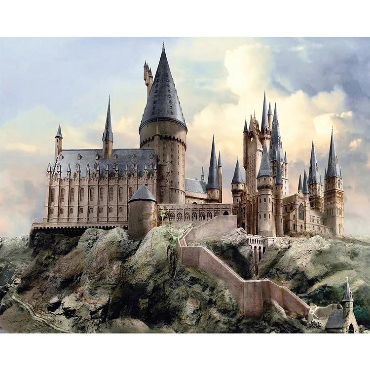 DIY - Harry Potter-Hogwarts College 11CT Stamped Cross Stitch 50*40CM