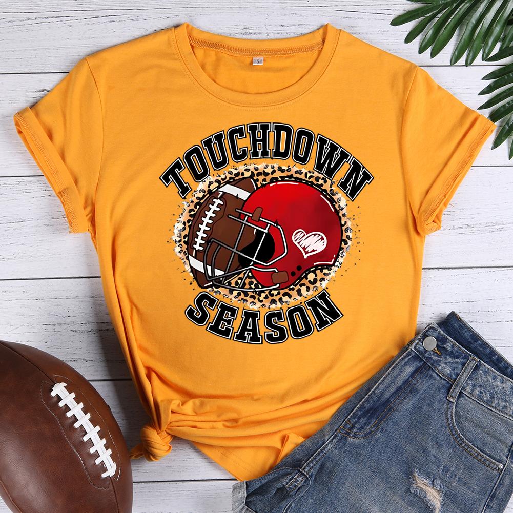 touchdown season Round Neck T-shirt-0023030-Guru-buzz