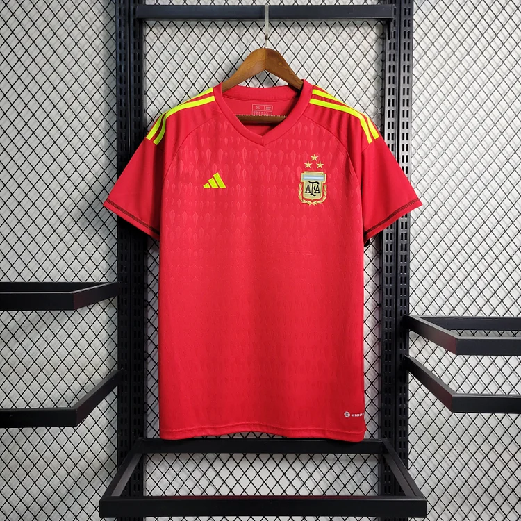Argentina Goalkeeper Shirt Top Kit World Cup 2022 - Red