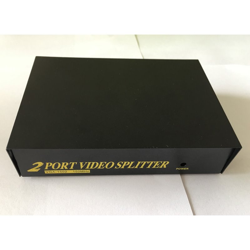 VGA Splitter 1 To 2 Port Video Splitter Black 1*2