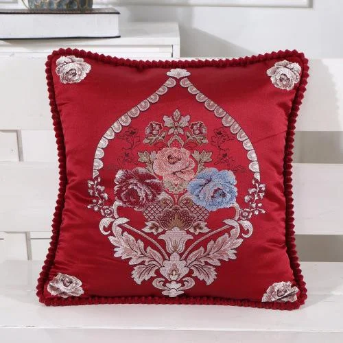 Vintage Printed Embroidered Pillow Case