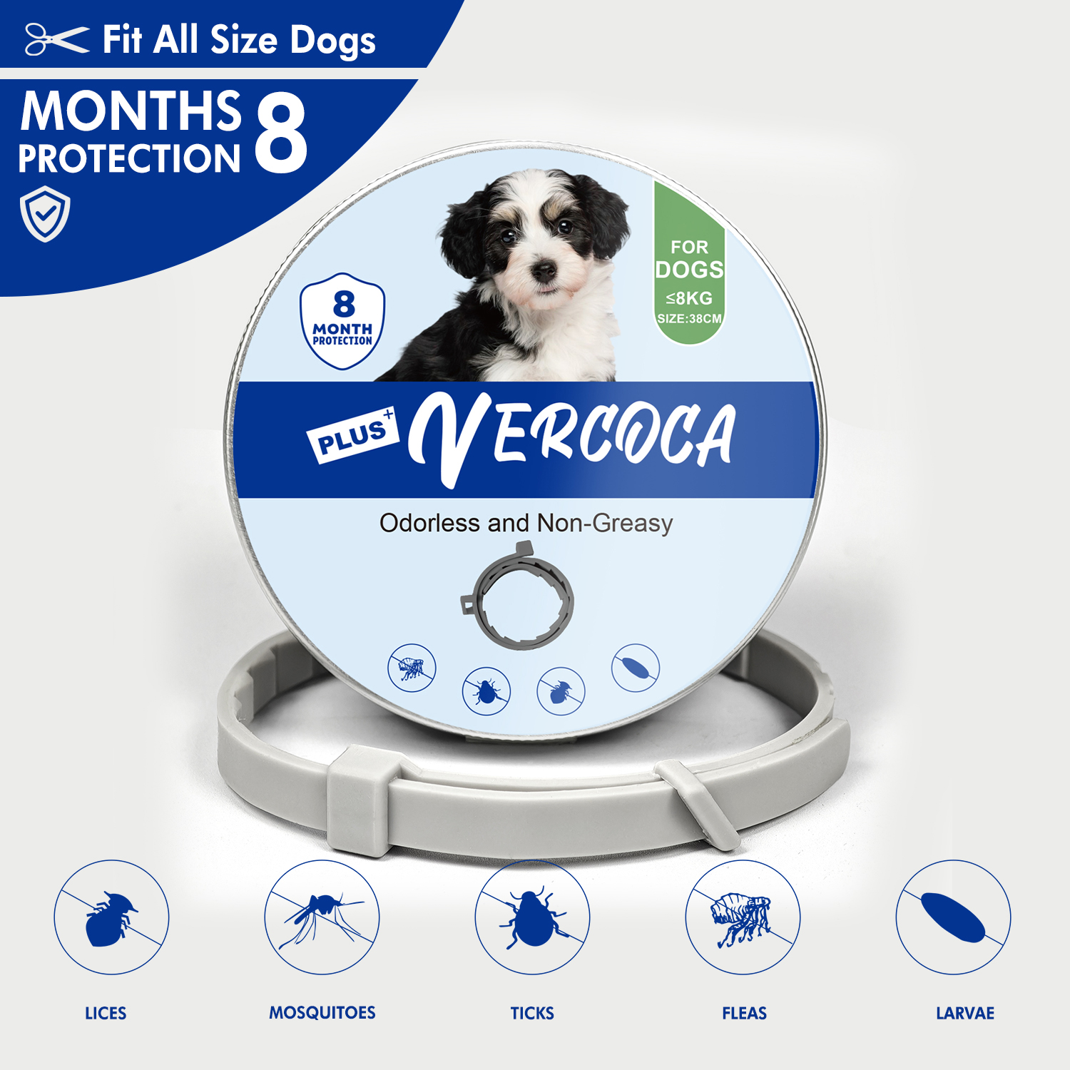 Beautiful view of Tick Prevention Collar With Rules Beads For Large Dogs