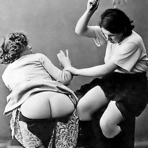 pornhint Pornhint Sexy Spanking Flapper Girls Erotic Butt Spank Undressed Nude Fetish Busty Big Boobs Vintage Photo Woman Underwear Adult Print Poster 9897