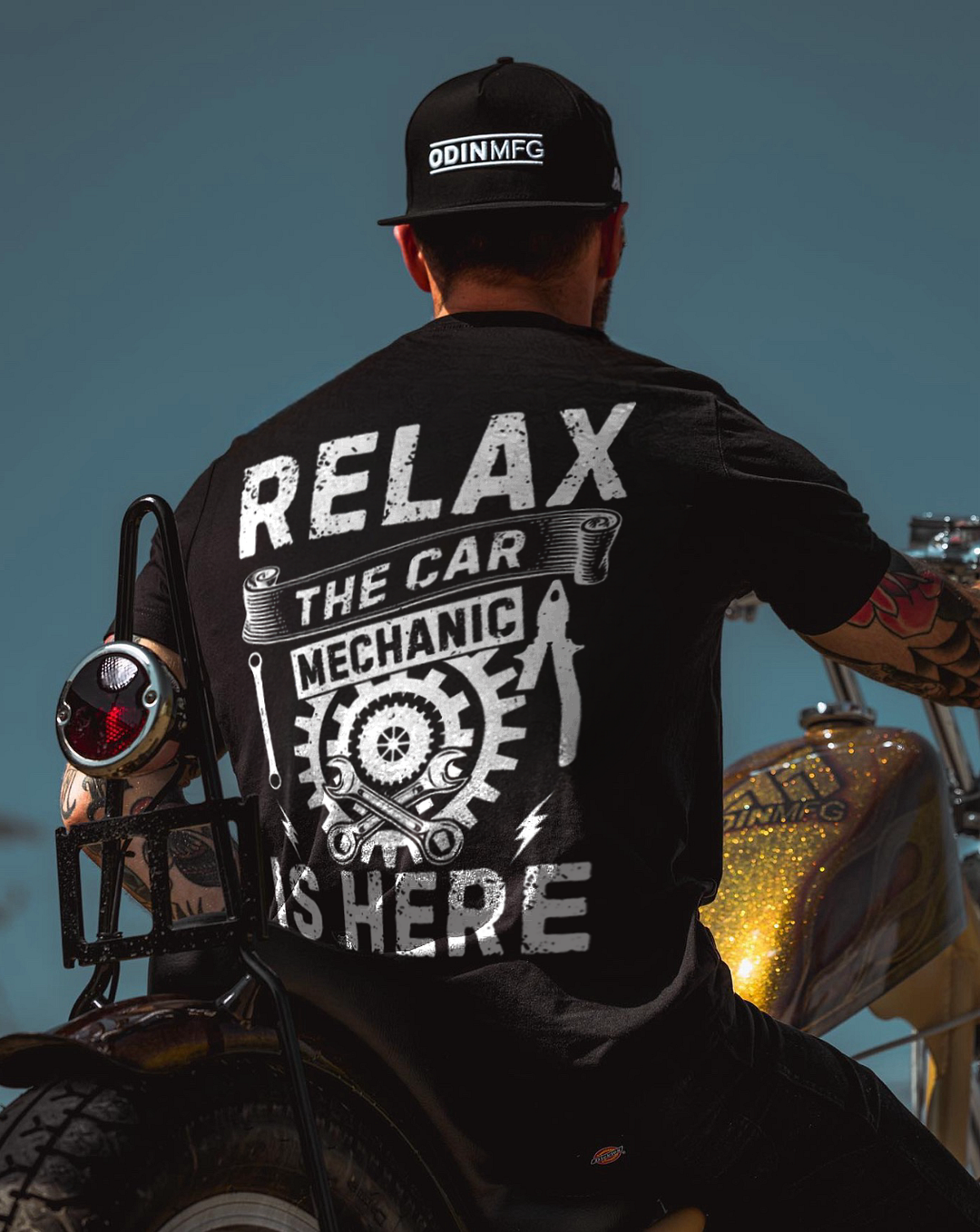 Relax The Car Mechanic Is Here Printed Men's T-shirt - Devcarry