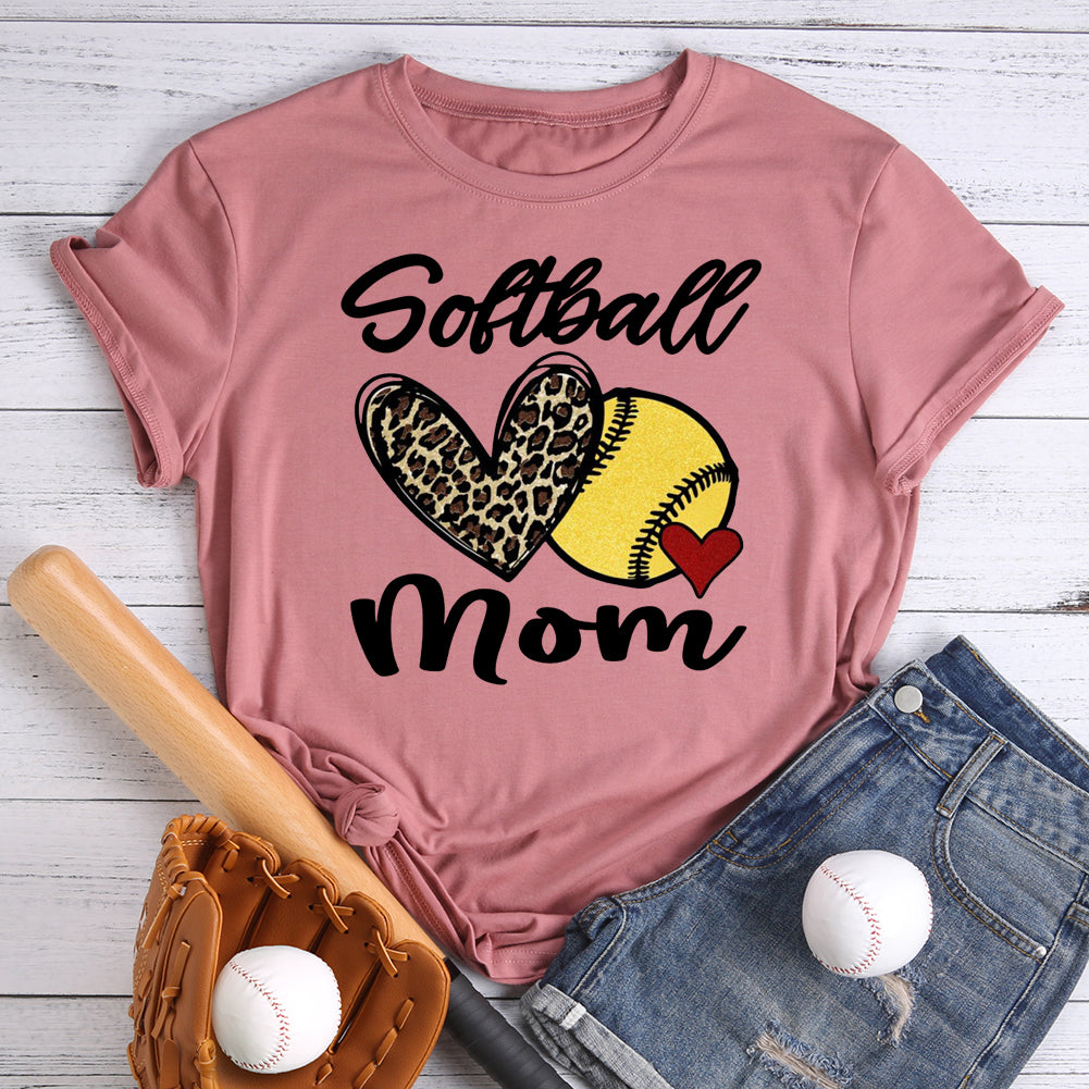 Softball mom T-Shirt Tee -01533-Guru-buzz