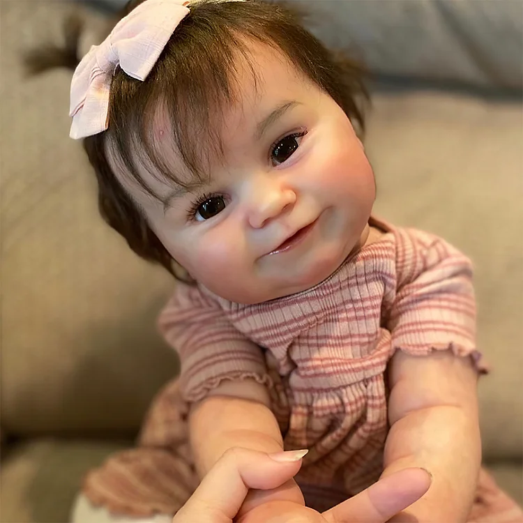Reborn Awake Baby Girl Nance 20" Real Lifelike Cloth Body Reborn Toddlers Doll Set With Heartbeat💖 & Sound🔊