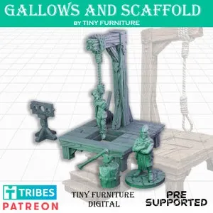 pornhint Pornhint Gallows Hanging Hung Execution Pillory Death Medieval Fantasy TTRPG dnd Scatter Terrain Scenery