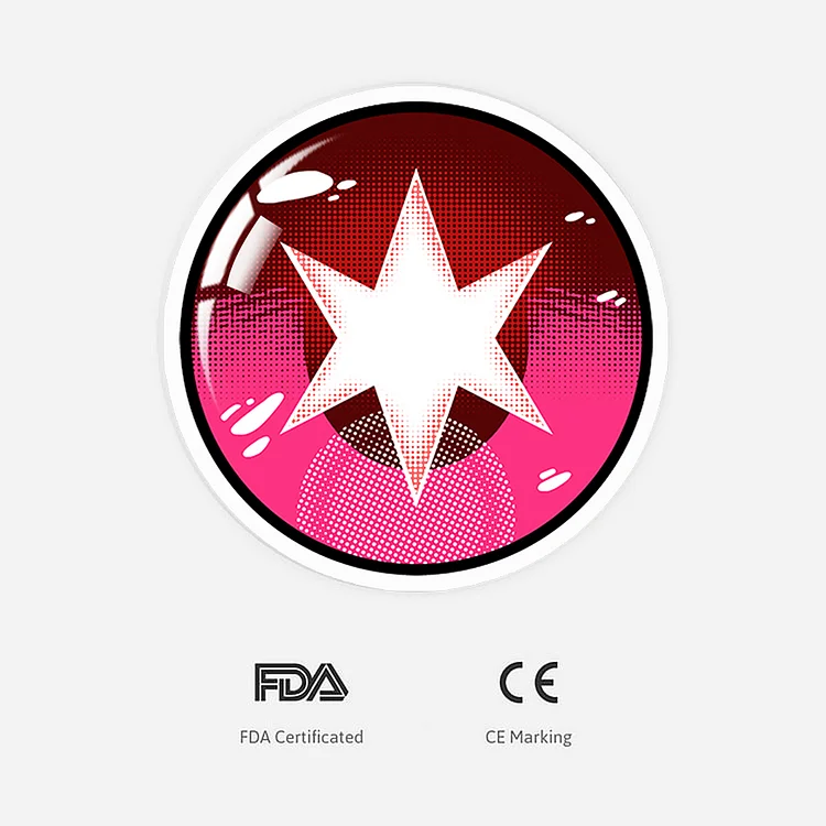 Aprileye Pink-Red Galaxy