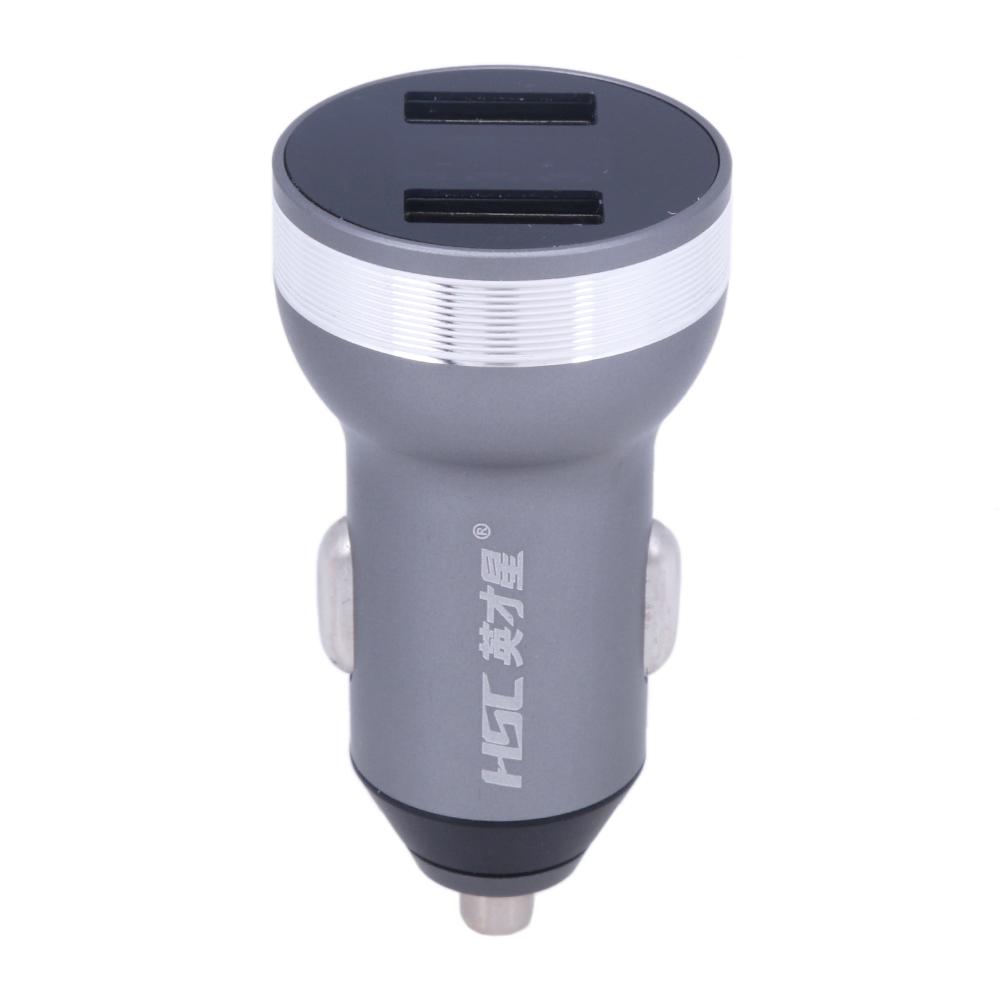 DC 12/24V 2.4A Car Dual USB Port Charger with Voltage Detection, Gray, 501 Original
DC 12/24V 2.4A Car Dual USB Port Charger with Voltage Detection, Gray, 501 Original