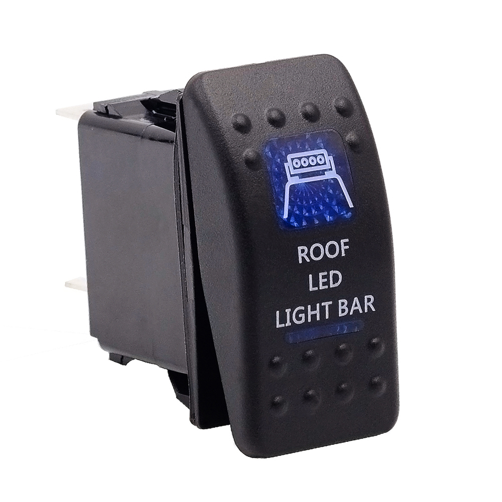 Dual Blue Backlit ROOF LED LIGHT BAR Rocker Switch 5 Pin for Boat ATV UTV, 501 Original
Dual Blue Backlit ROOF LED LIGHT BAR Rocker Switch 5 Pin for Boat ATV UTV, 501 Original