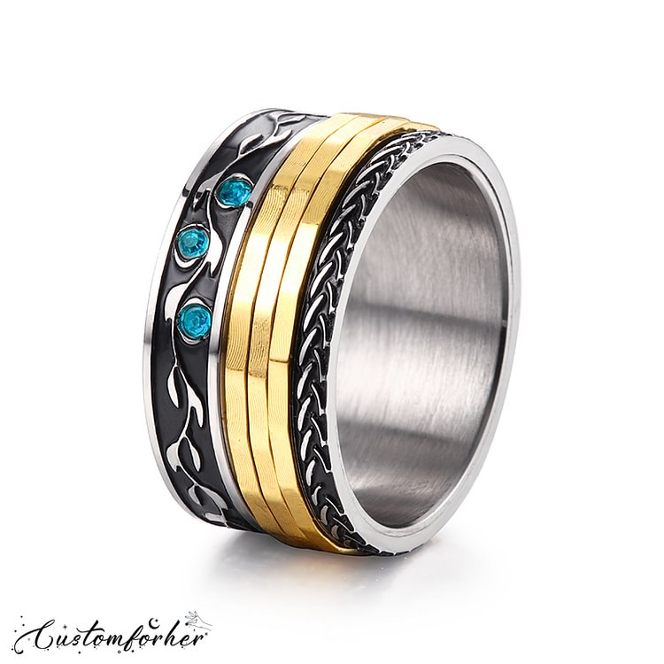 Gemstone Spinner Ring