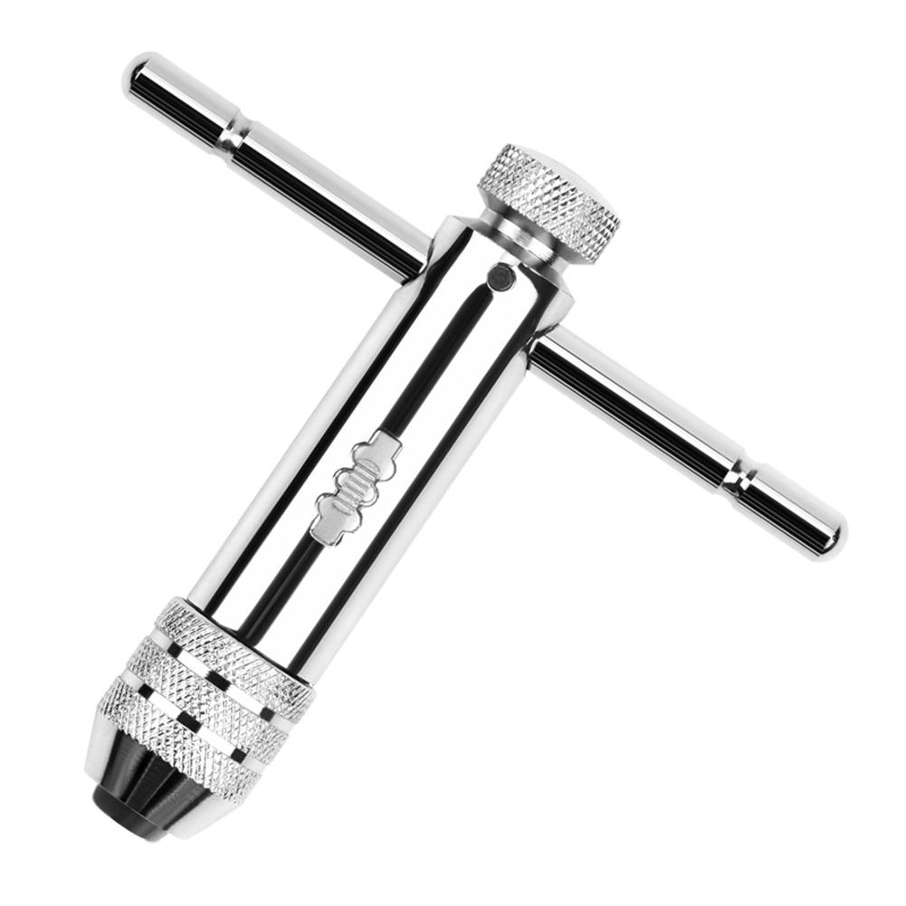 Adjustable 3-8mm T-handle Ratchet Tap Wrench with M3-M8 Machine Screw Tool, 501 Original
Adjustable 3-8mm T-handle Ratchet Tap Wrench with M3-M8 Machine Screw Tool, 501 Original