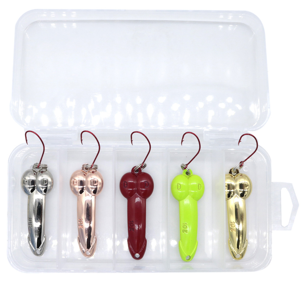 5pcs Metal Spoon Fishing Lure Single Hook Sequins Spinnerbait Hard Bait Box, 501 Original
5pcs Metal Spoon Fishing Lure Single Hook Sequins Spinnerbait Hard Bait Box, 501 Original