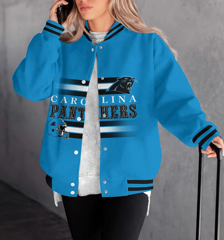 Carolina Panthers Women Limited Edition Full-Snap Casual Jacket