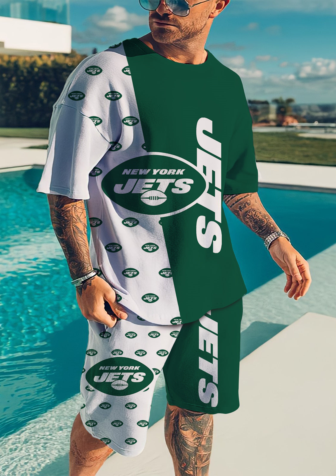 New York Jets Women's Slit Bodycon Dress