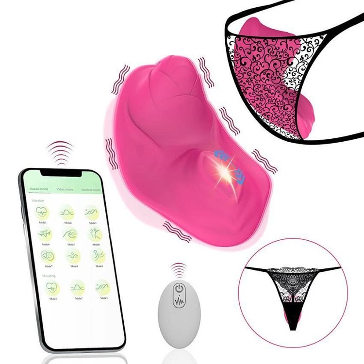 pornhint Pornhint Wireless Vibrator Women Wearable Panties Dildo G-spot Clit Massager App+Remote Vibrator