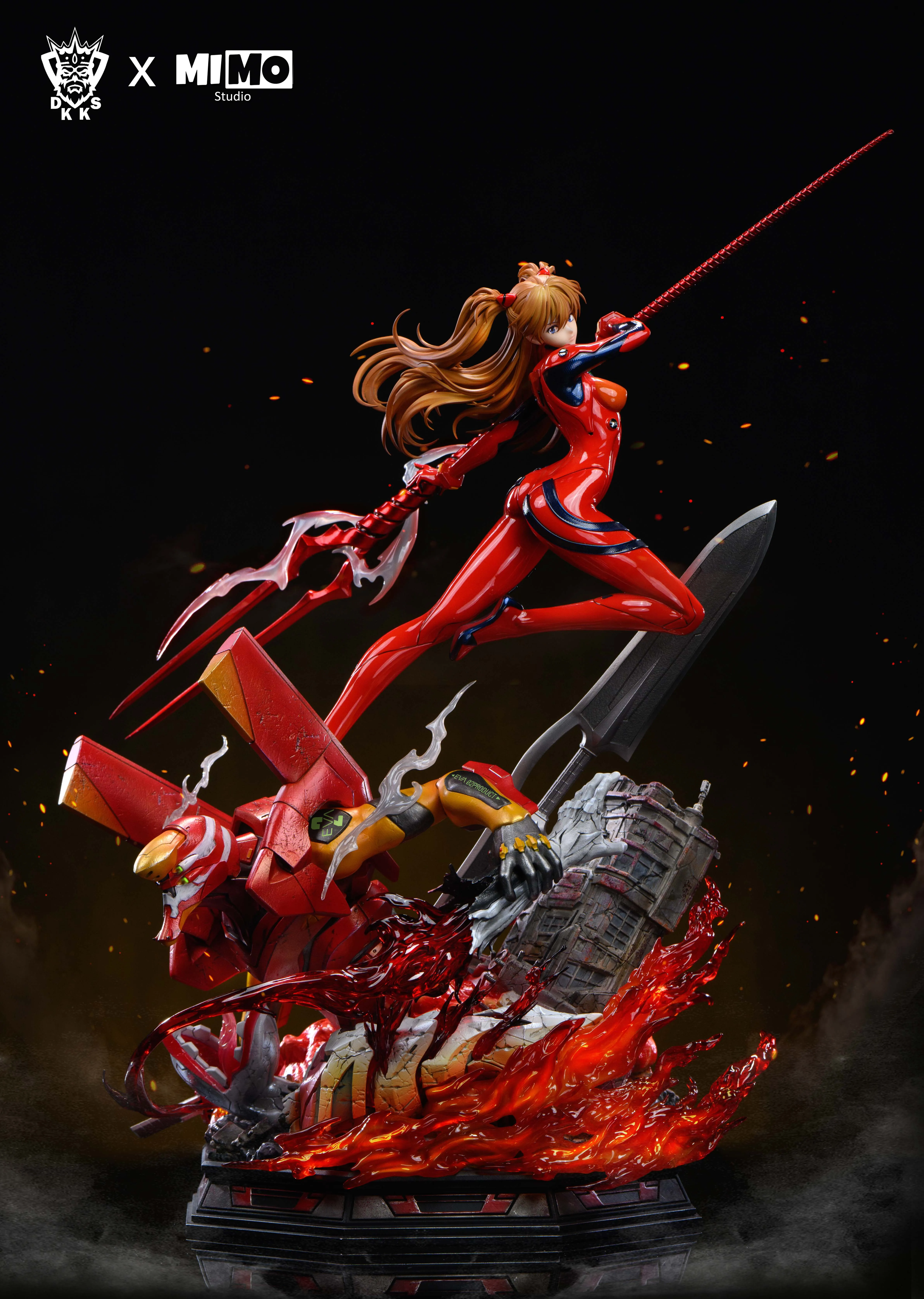 Dark King Studio X MIMAN Studio - Battle Suit Asuka X Young Asuka Neon Genesis Evangelion-