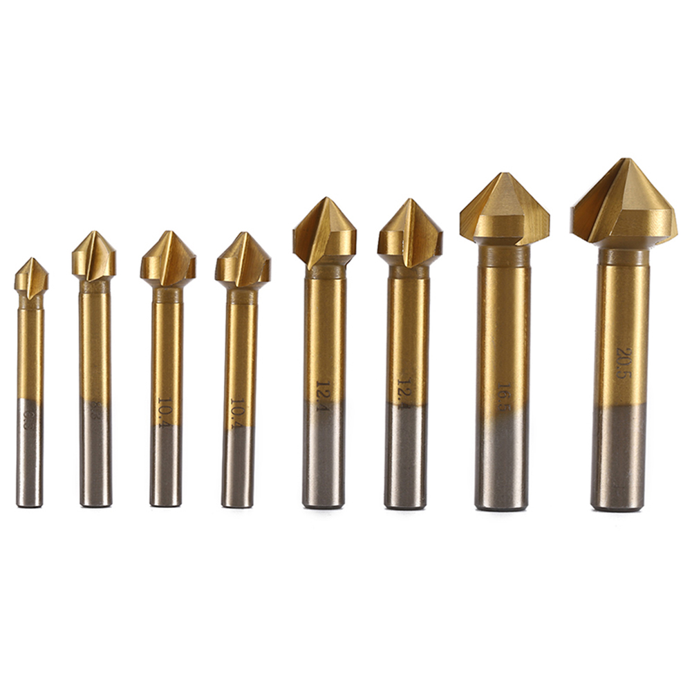 8pcs HSS Countersink Chamfer Drill Bits 90 Degree Angle Point Bevel Cutter, 501 Original
8pcs HSS Countersink Chamfer Drill Bits 90 Degree Angle Point Bevel Cutter, 501 Original
