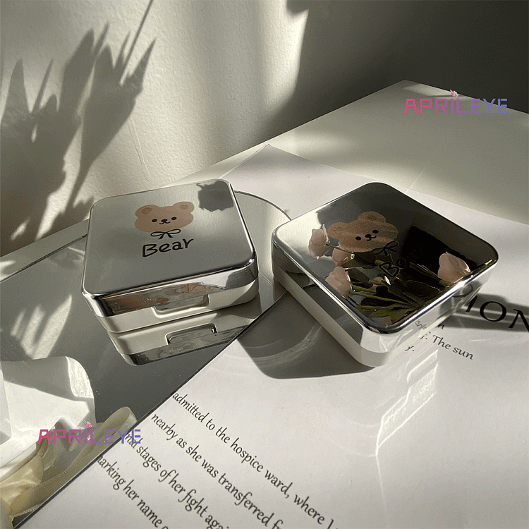 Aprileye Mirror Bear Lens Case