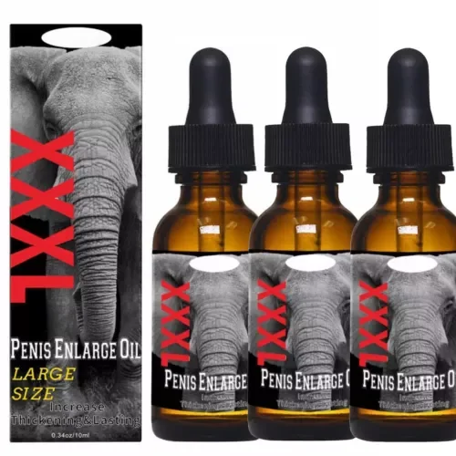 pornhint Pornhint 3pc 10ML Plus Size Faster Enlargement Men's Potency Growth Body Care Massage Oil Libido