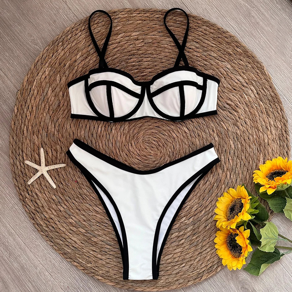 Billionm Splicing Micro Bikini Women Swimsuit Female Swimwear