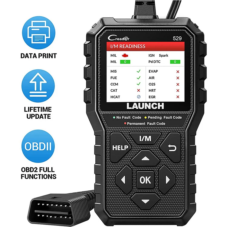 Launch CR529 OBD2 Scan Tool Code Reader Check Engine Light for All OBDII Car