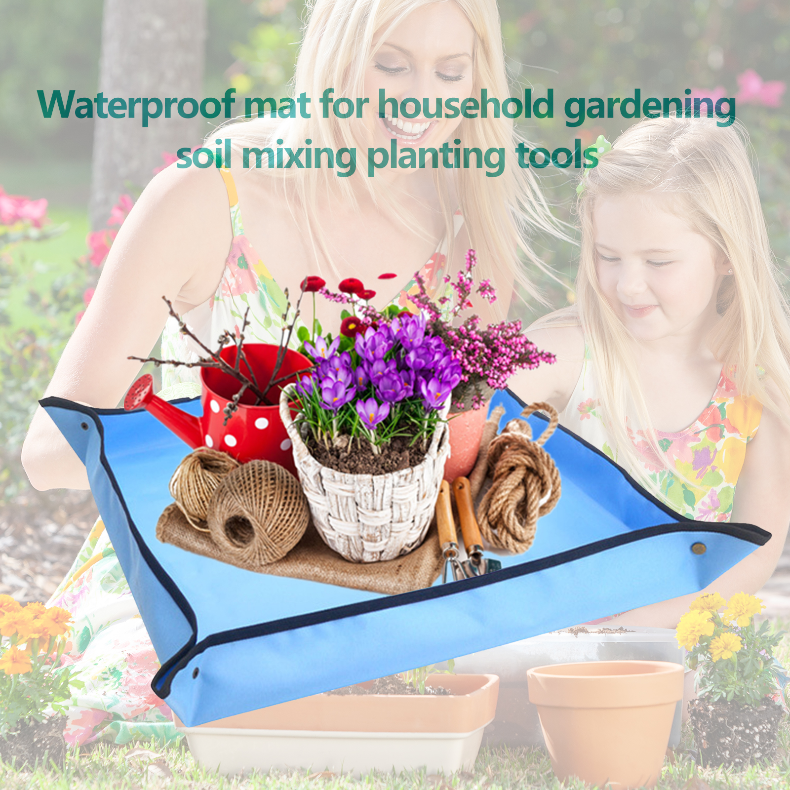 Plant Repotting Mat Waterproof Foldable Planting Transplanting Pot Pad, 100*100cm, 501 Original
Plant Repotting Mat Waterproof Foldable Planting Transplanting Pot Pad, 100*100cm, 501 Original