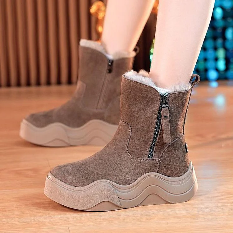 New Winter Women's Thick-Soled Snow Boots shopify Stunahome.com