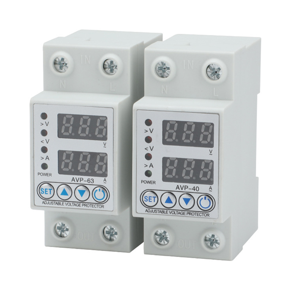 40A 63A 230V Adjustable Digital Over Under Voltage Current Protective Limit, 501 Original
40A 63A 230V Adjustable Digital Over Under Voltage Current Protective Limit, 501 Original