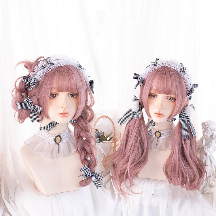 Lolita Pink Long Curly Wig BE1165