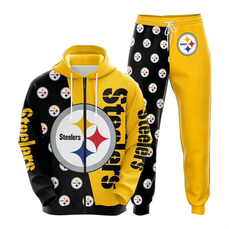 Pittsburgh Steelers
3D Printed Zip-Up Hoodie And Sweatpant 2pcs Tracksuits