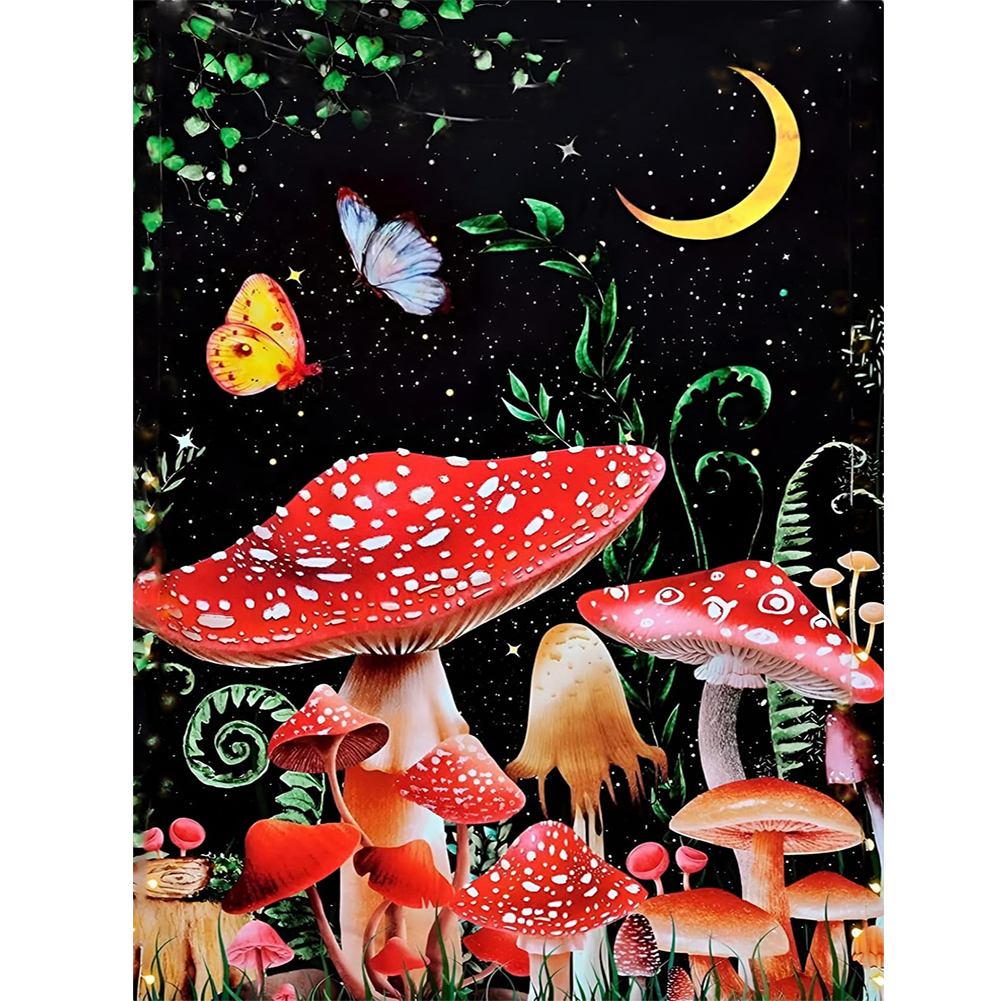 Mushroom Diamond Art Painting Kits for Adults - Trippy Full Drill