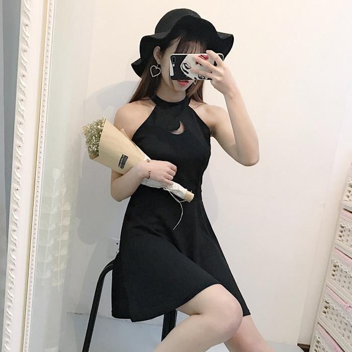 Black Moon Hollow Out Dress SP179684