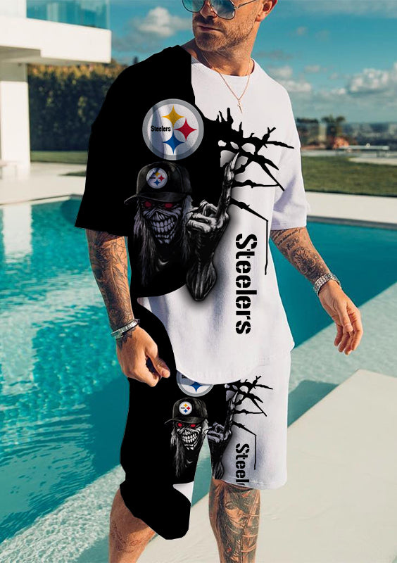 Pittsburgh Steelers Limited Edition Top And Shorts Two-Piece Suits