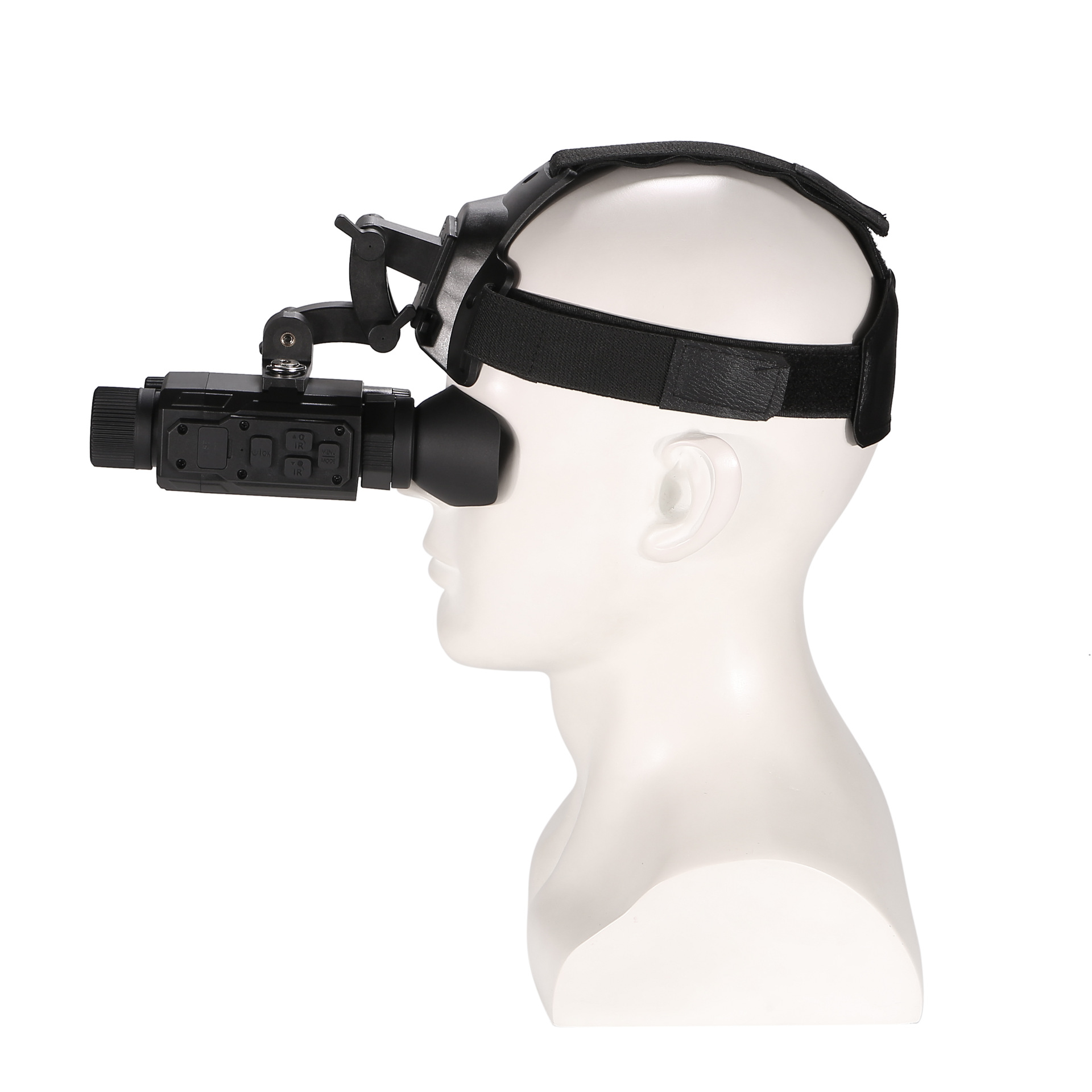 BekinTek Helmet Mounted Night Vision Monocular Head Mountable NVG Goggles Rechargeable Optics Telescope IR Full Dark Night View Camera 7x Infrared 8x Digital Zoom 1080 Video Record 8M Photo with 32G TF Card 16