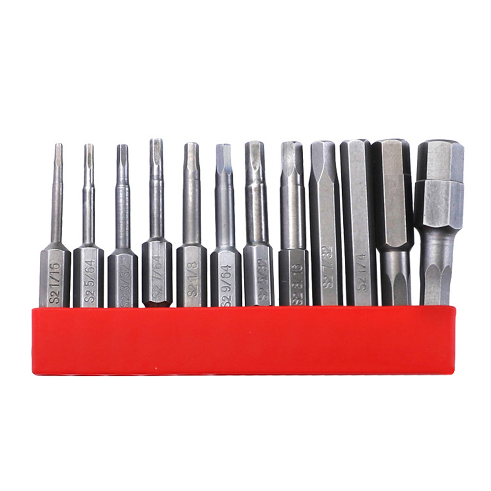 12pcs Magnetic Hexagon Screwdriver Drill Bit Set S2 1/4 inch Hex Shank Tool, 501 Original
12pcs Magnetic Hexagon Screwdriver Drill Bit Set S2 1/4 inch Hex Shank Tool, 501 Original