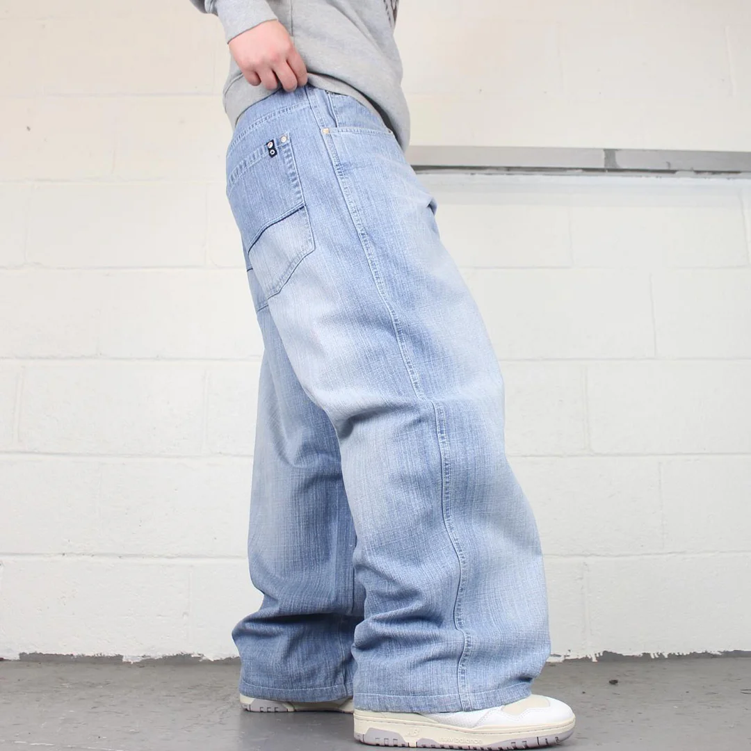 Men's Loose Solid Color Jeans、、URBENIE
