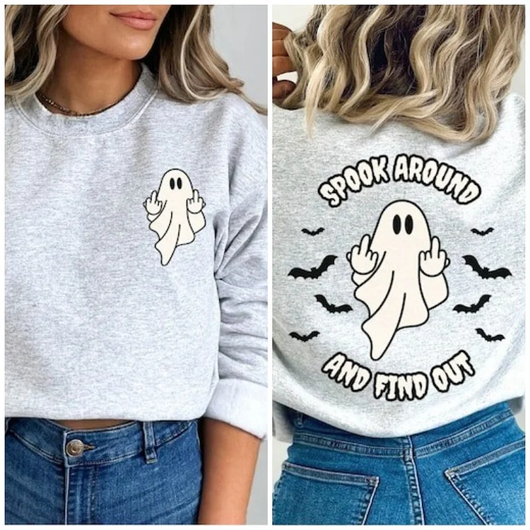 Halloween Spook Around and Find Out Sweatshirt