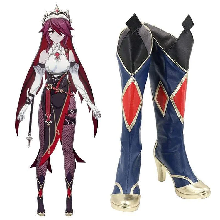 Rosaria Blue Shoes Cosplay Boots SP16517