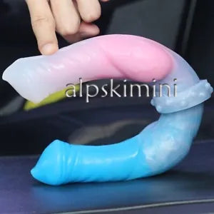 31CM Double Head Dick Dildo Soft Liquid Silicone Anal Plug Sex