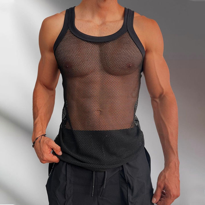 Men's Mesh Sleeveless Vest / TECHWEAR CLUB / Techwear