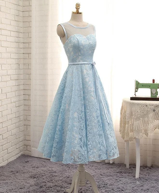 High Quality See Through Lace Short Prom Dress, Homecoming Dress