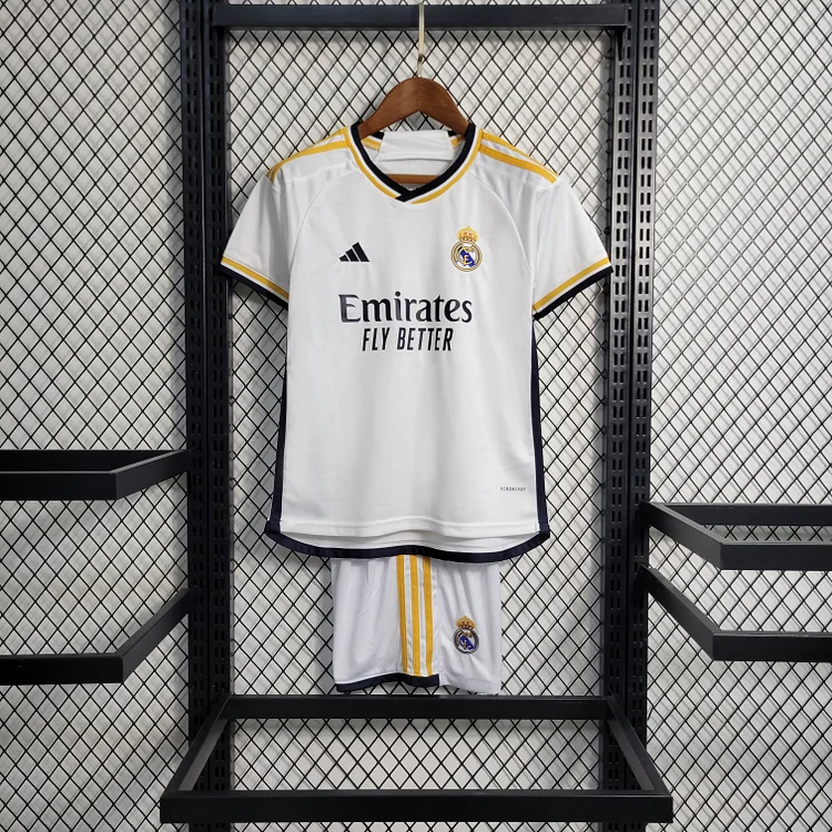 Real Madrid Home Shirt Kids & Junior Mini Kit 2023-2024