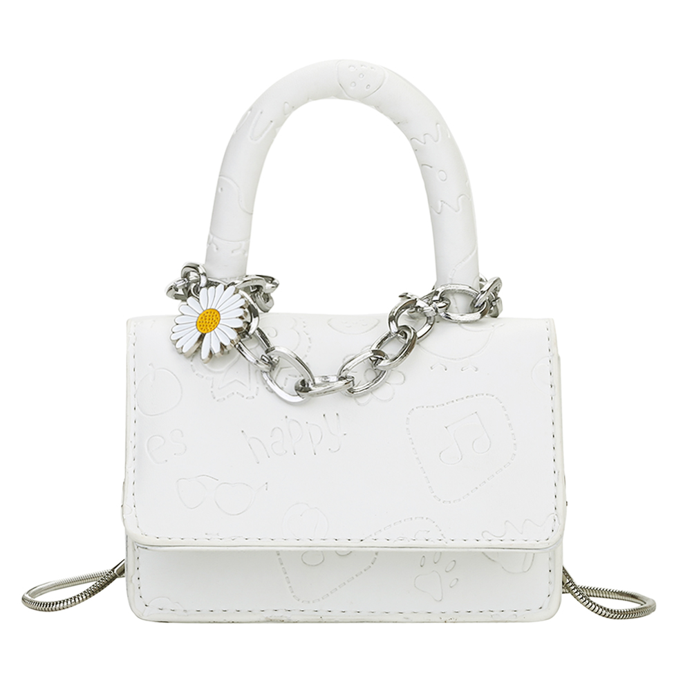 Cartoon Daisy Women Shoulder Bag Chain Trunk Totes Purse Mini PU Handbags, Yellow, 501 Original
Cartoon Daisy Women Shoulder Bag Chain Trunk Totes Purse Mini PU Handbags, Yellow, 501 Original