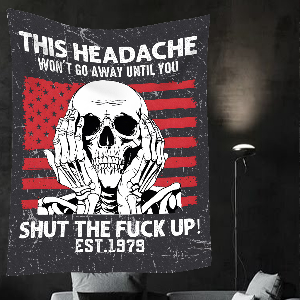 Generation X Fuck Your Feeling Custom EST Personalized Flannel Blanket